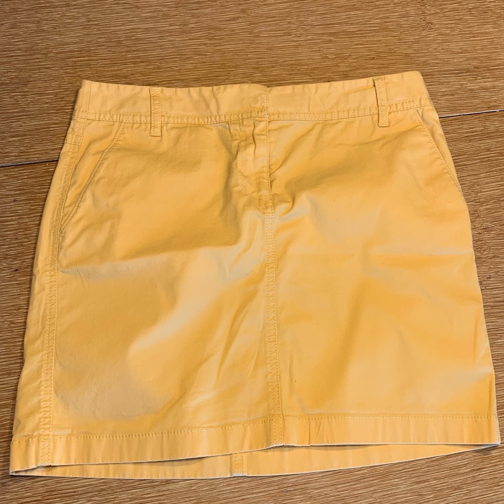 Ann Taylor loft yellow mini skirt 4P